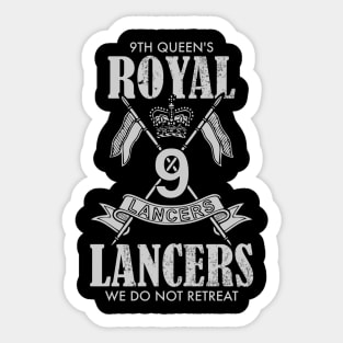 9th Queen's Royal Lancers (distressed) Sticker
